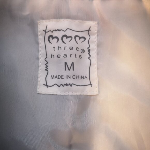 Three Hearts Ladies Black & White Animal Print Puffy Vest - Picture 3 of 8